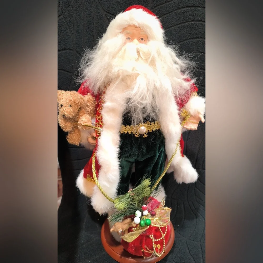 Festive Santa Claus‎ Holiday Figurine